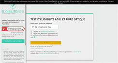 Desktop Screenshot of eligibilite-adsl.com
