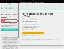 Tablet Screenshot of eligibilite-adsl.com